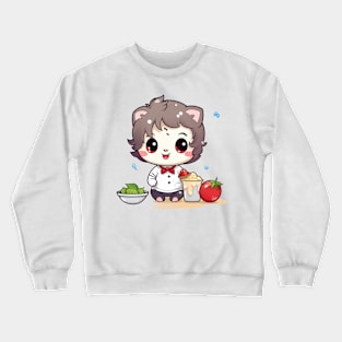 kawaii chef T-Shirt cute  funny Crewneck Sweatshirt